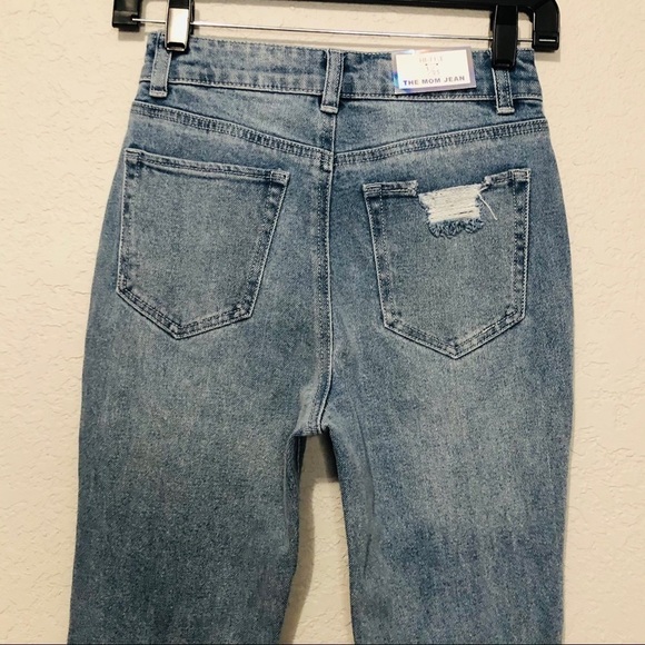 NWT Tinseltown Distressed High Rise The Mom Skinny Jeans Size 25 - Picture 10 of 12